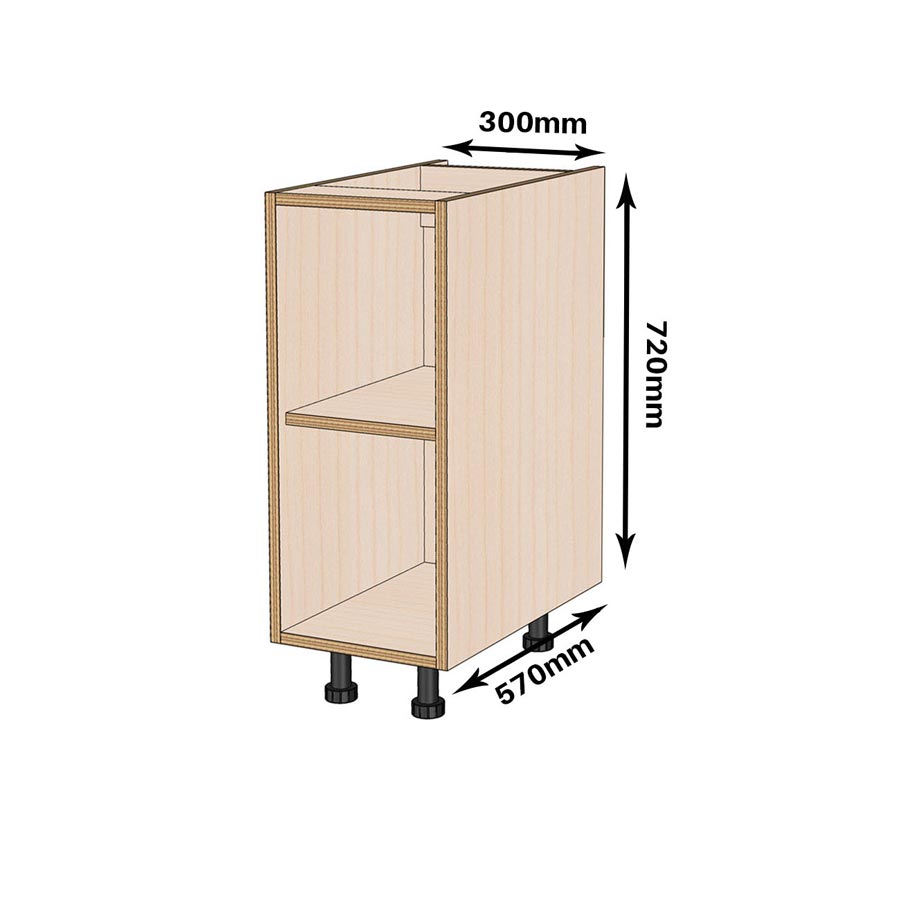 300mm Kitchen Base Unit - Kitchen Cabinets by Birch