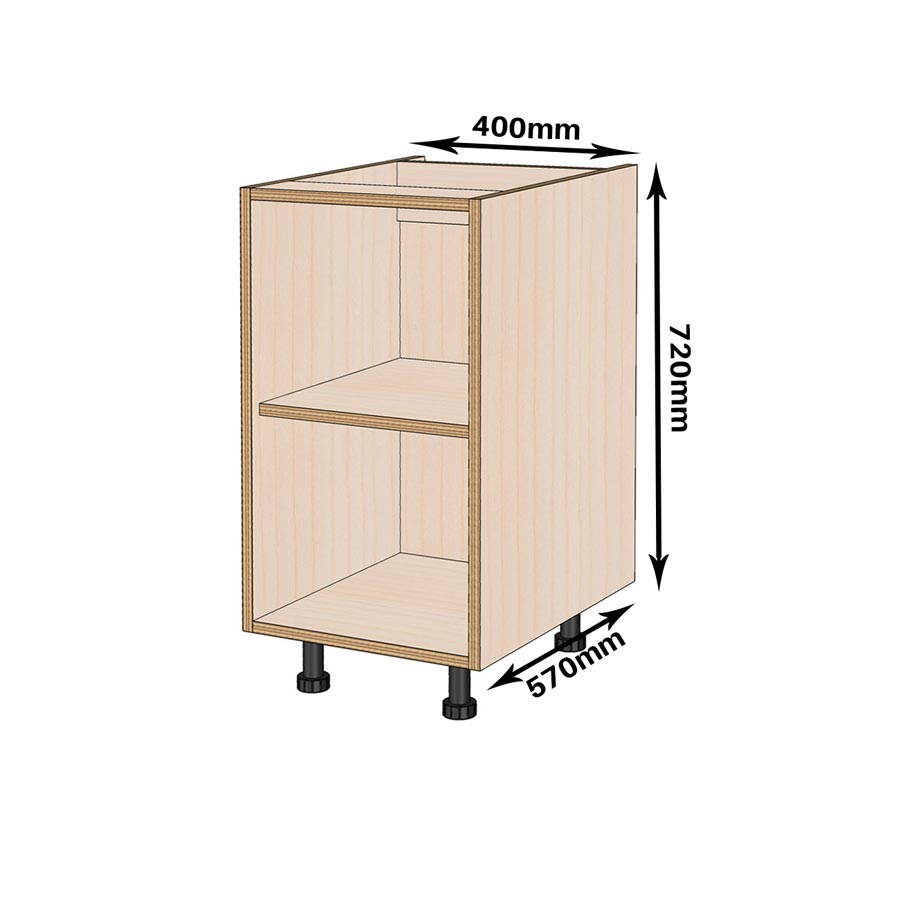 400mm Birch Kitchen Base Unit Kitchen by Birch