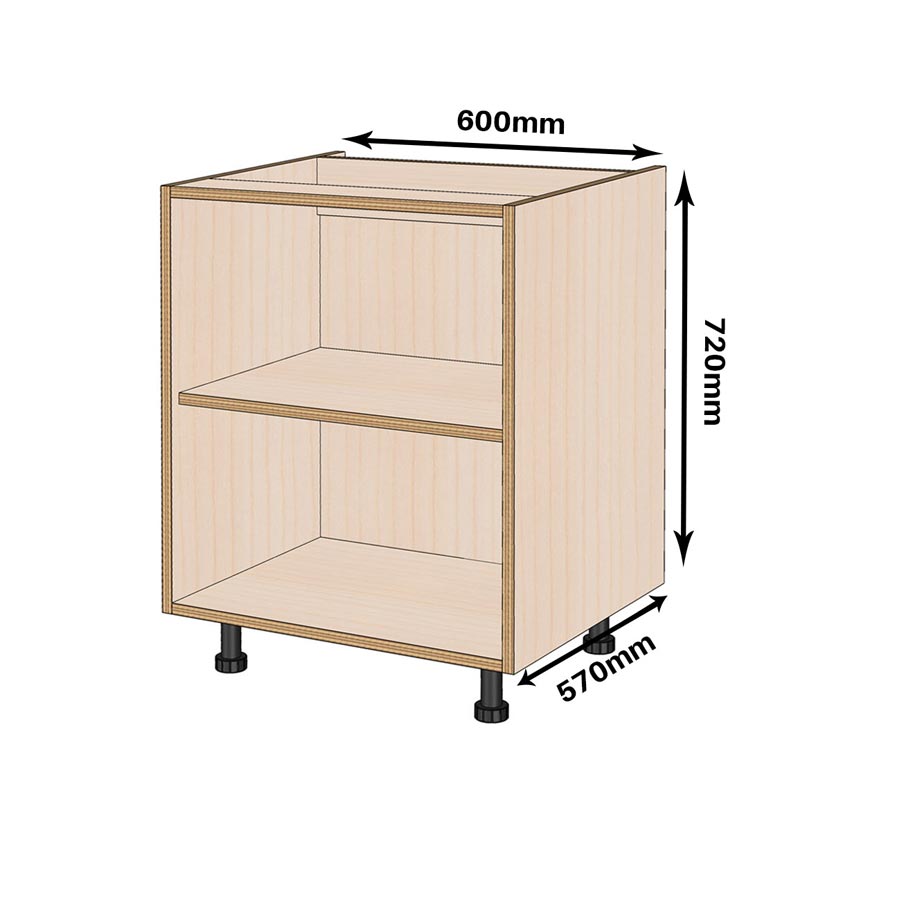 600mm Birch Kitchen Base Unit Kitchen Cabinets By Birch
