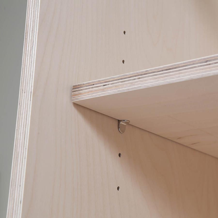 Birch Kitchen Wall Unit - Adjustable Shelves